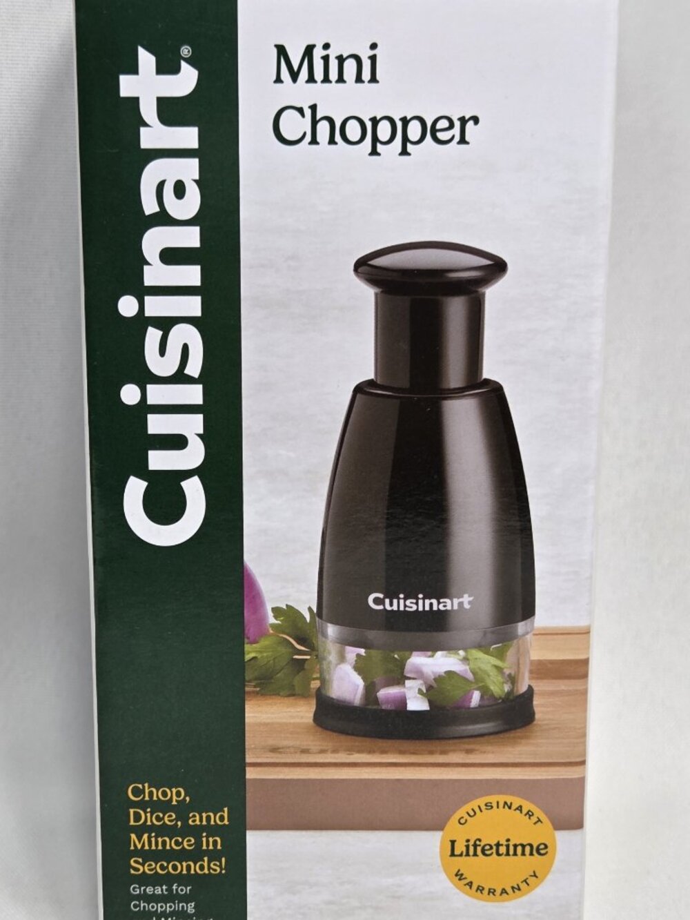 Cuisinart Mini Chopper Manual Push Down Food Vegetable Slicer Dicer CTG-00-MCHP